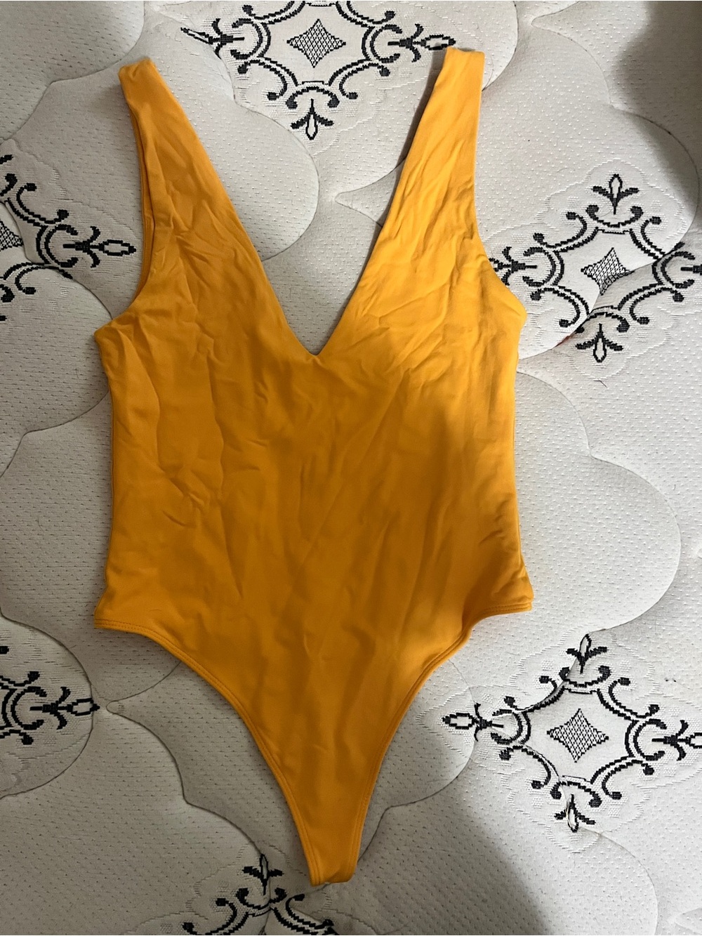 Babaton Yellow V-Neck Kids One-Piece bodysuit